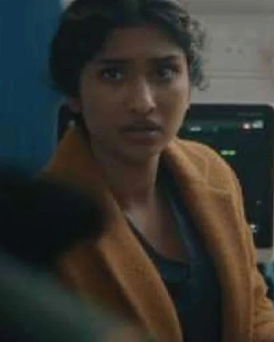 Doctor Who S15 Belinda Chandra Golden Coat
