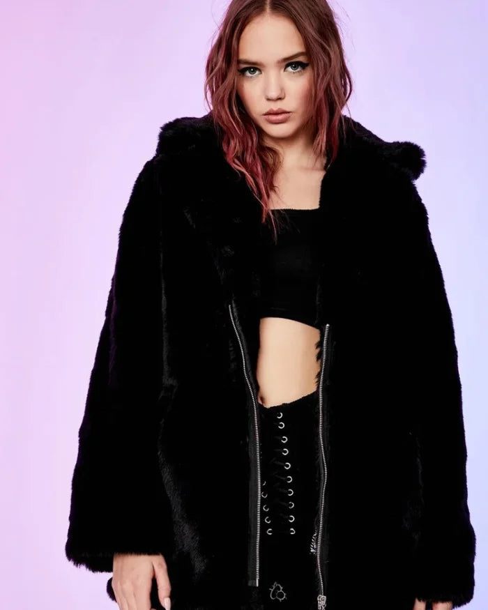 Dolls Kill Hello Kitty Fur Jacket