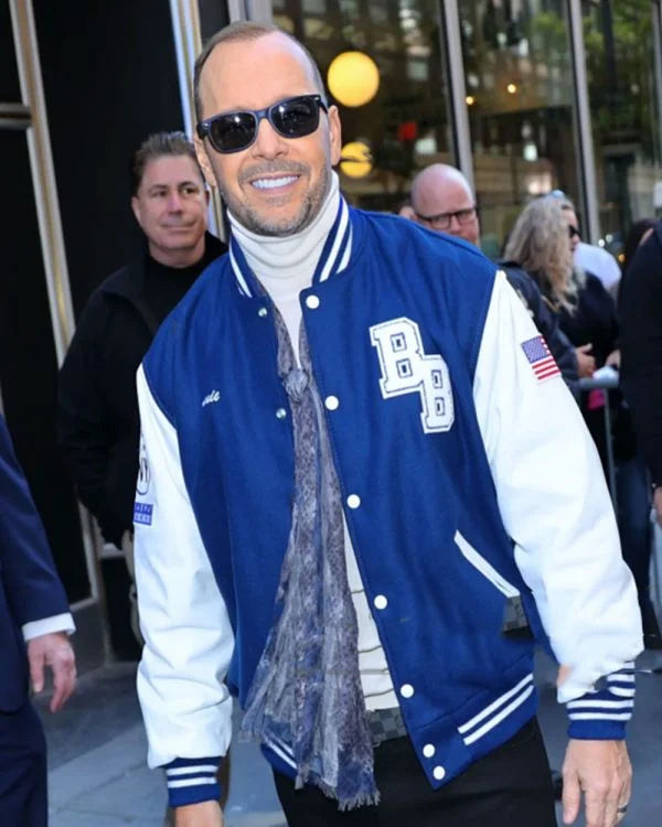 DonnieWahlbergNYCBlueBloodsVarsityJacketForMen