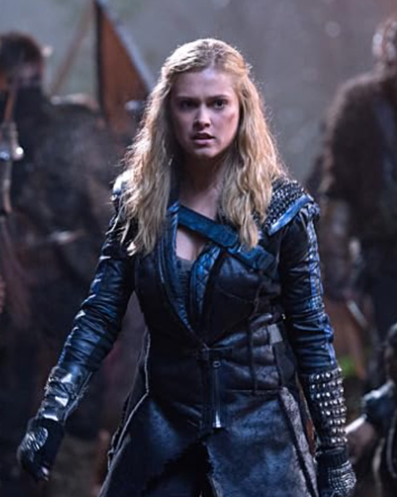 Clarke Griffin The 100 Black Leather Coat
