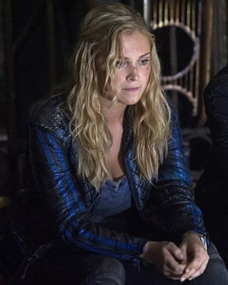 Clarke Griffin The 100 Black Quilted Leather Jacket