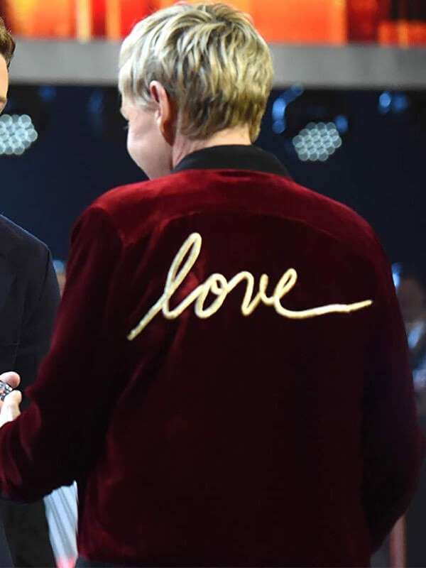 Ellen DeGeneres 43rd Peoples Choice Awards Love Jacket