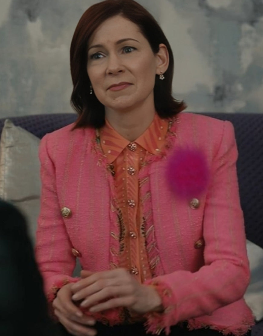 Elsbeth S02 Carrie Preston Pink Stripe Jacket