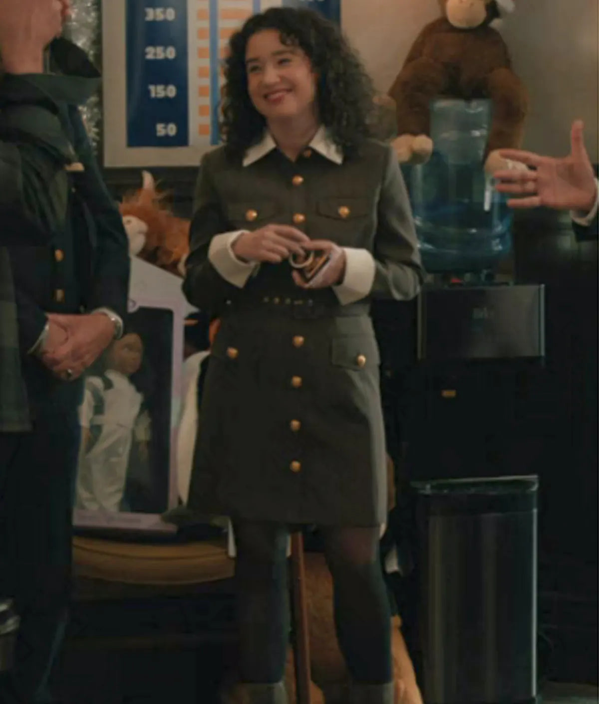 Elsbeth S03 Sarah Steele Button Down Dress