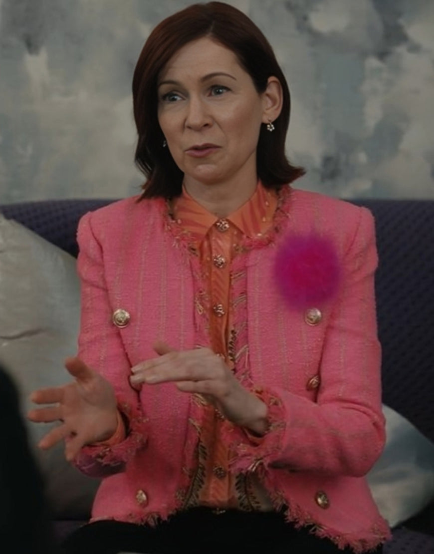 Elsbeth S02 Carrie Preston Pink Stripe Jacket