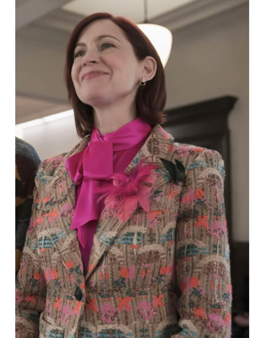 Elsbeth S02 Carrie Preston Printed Jacquard Blazer