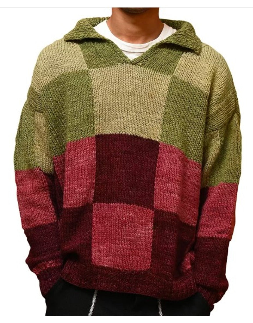Elsbeth S02 Hayward Leach Patchwork Sweater