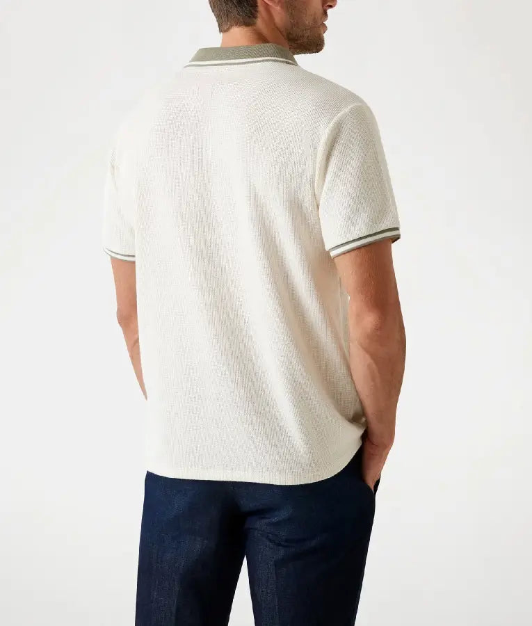 Em Familia 2025 Idevor Mendonça Knit Contrasting Collar Polo Shirt