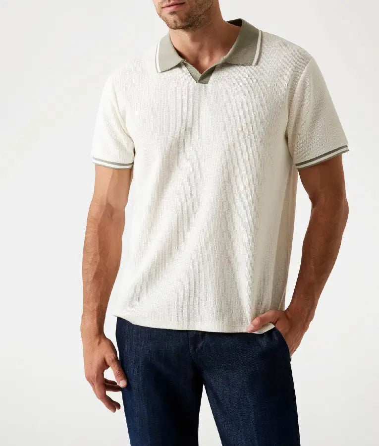 Em Familia 2025 Idevor Mendonça Knit Contrasting Collar Polo Shirt