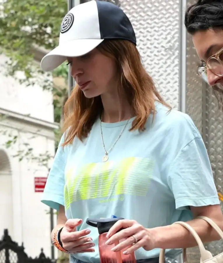 Emily Blunt Devil Wears Prada II Blue T-Shirt