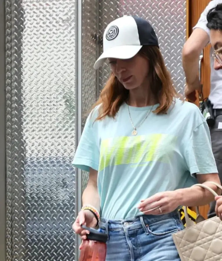 Emily Blunt Devil Wears Prada II Blue T-Shirt