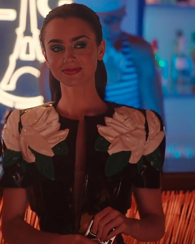 Emily In Paris S04 Lily Collins Floral Jacket