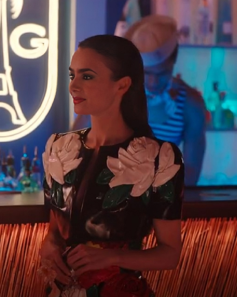 Emily In Paris S04 Lily Collins Floral Jacket