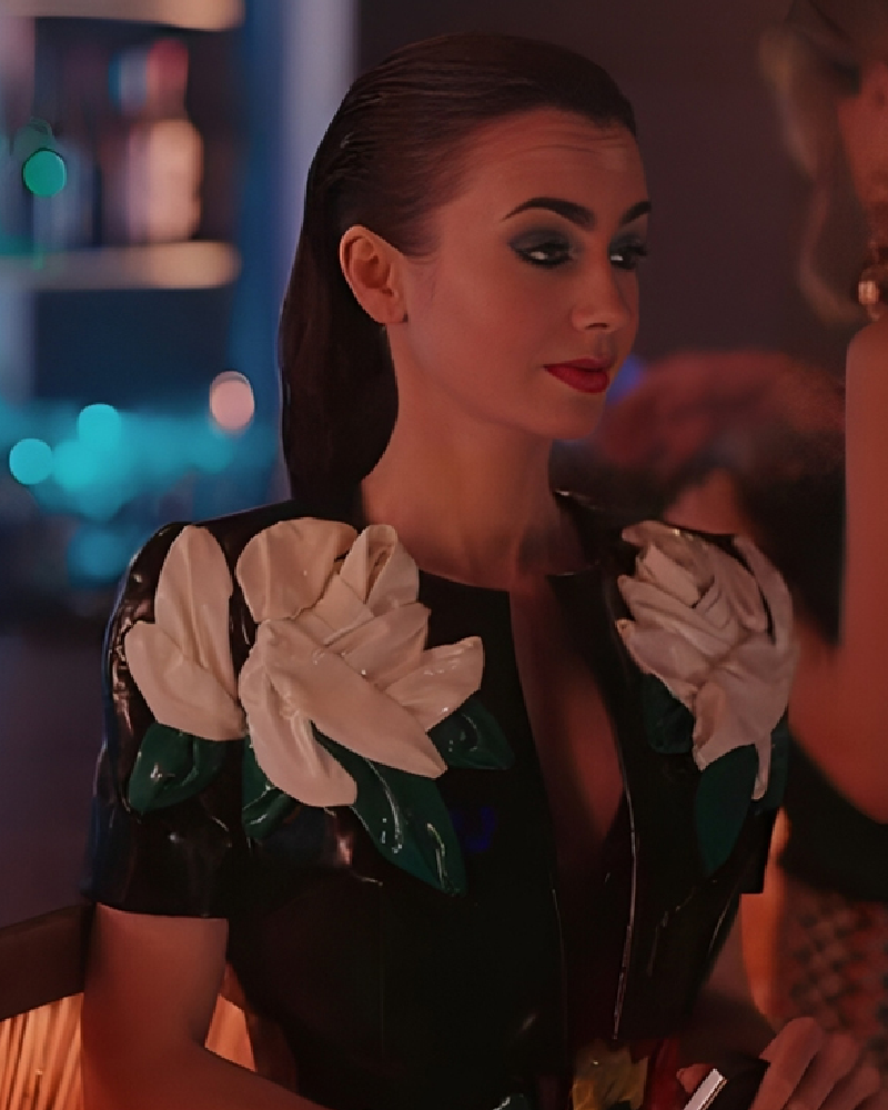 Emily In Paris S04 Lily Collins Floral Jacket