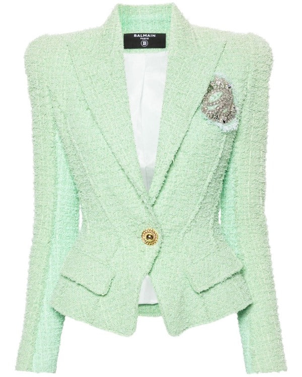 EmilyInParisS04AshleyParkMintGreenTweedBlazer