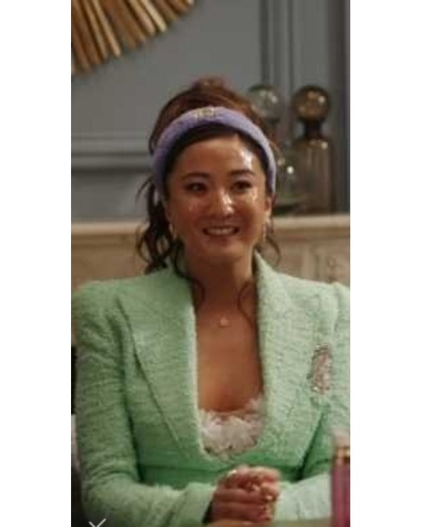 EmilyInParisS04AshleyParkMintGreenTweedBlazers