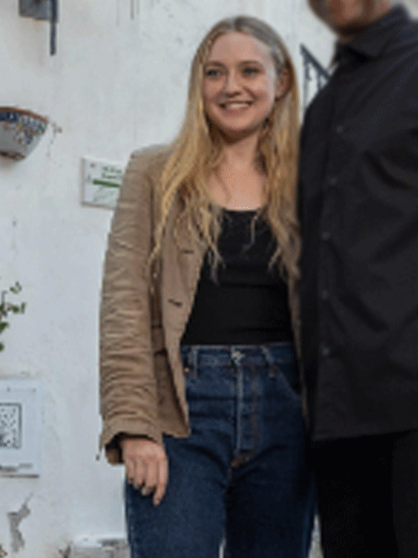 The Equalizer Dakota Fanning 2023 Brown Jacket