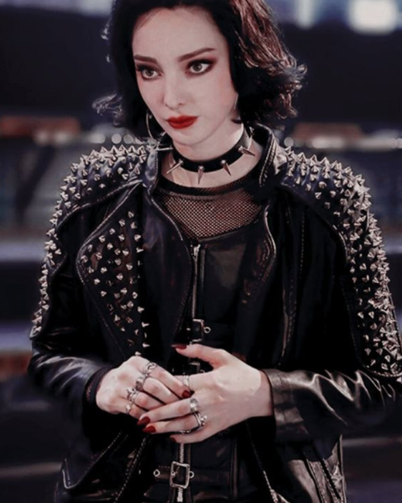 Lorna Dane The Gifted Black Studded Leather Jacket