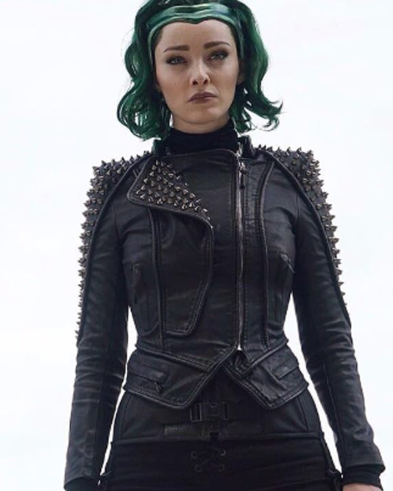 Lorna Dane The Gifted Black Studded Leather Jacket