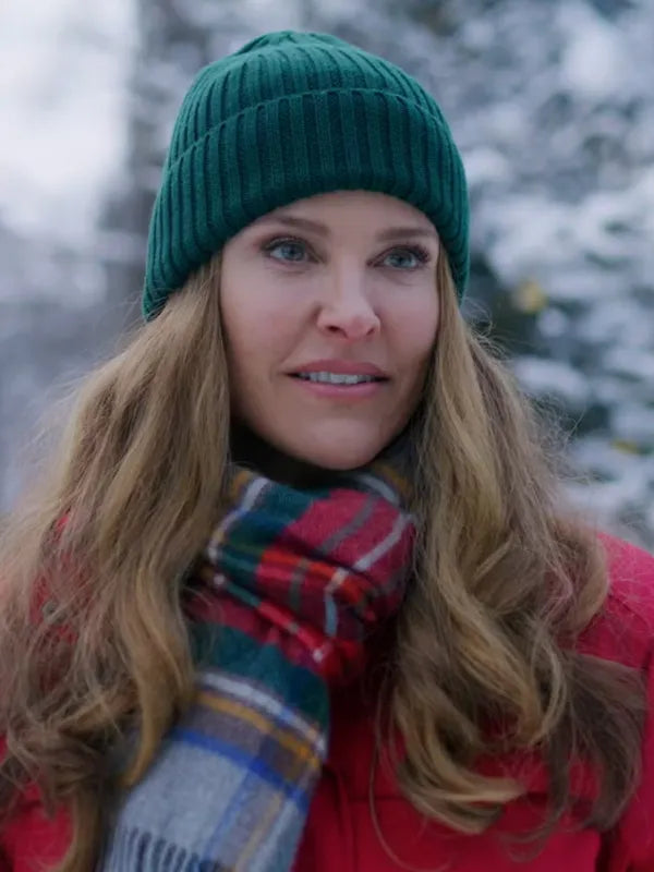 ErinChristmasUndertheNorthernLightsMovie2024JillWagnerRedJacket