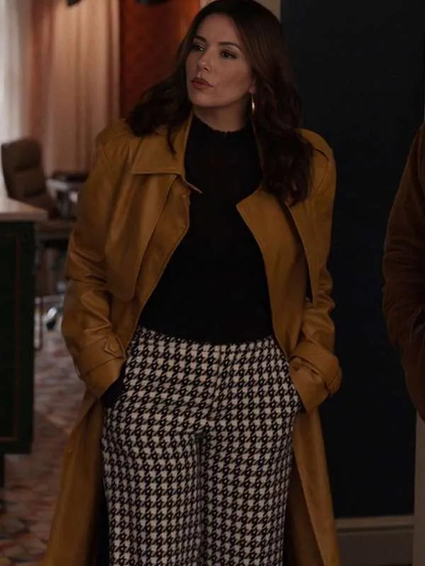 Eva Longoria Only Murders in the Building 2024 Leather Coat