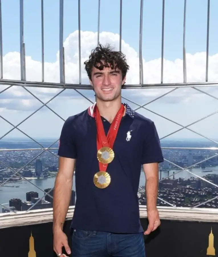 Ezra Frech Empire State Building Polo T-Shirt