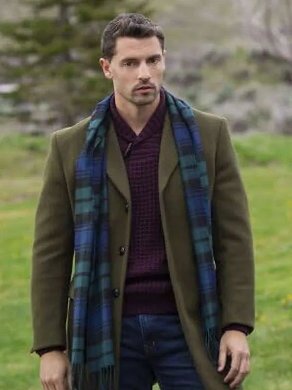 Ezra Moreland Finding Mr Christmas Green Wool Coat