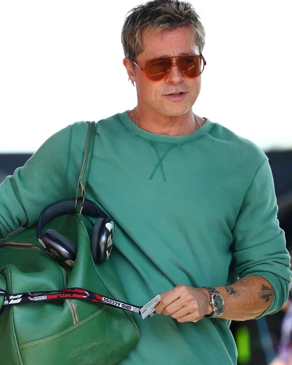 F1 The Movie Brad Pitt Green Sweatshirt