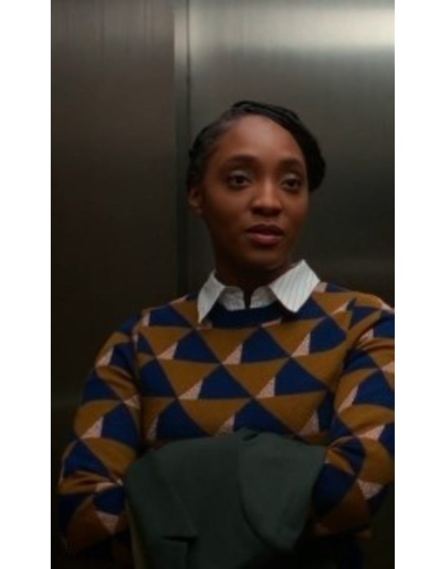 Will Trent S03 Iantha Richardson Geometric Print Sweater