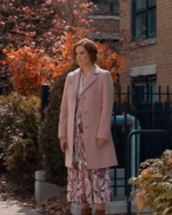 Falling Together 2024 Ashley Williams Pink Long Coat
