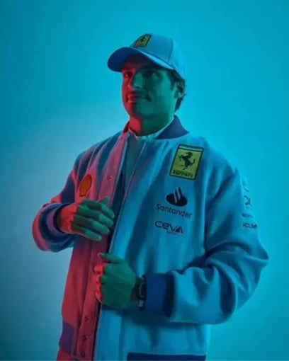 Ferrari Blue Miami Grand Prix Jacket