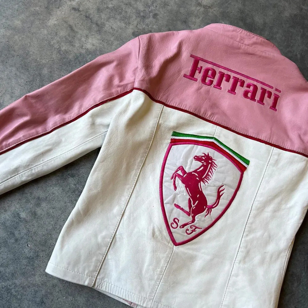 Ferrari Pink & White Jacket