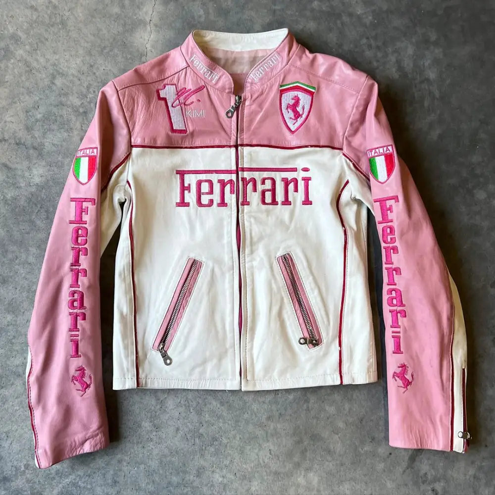 Ferrari Pink & White Jacket