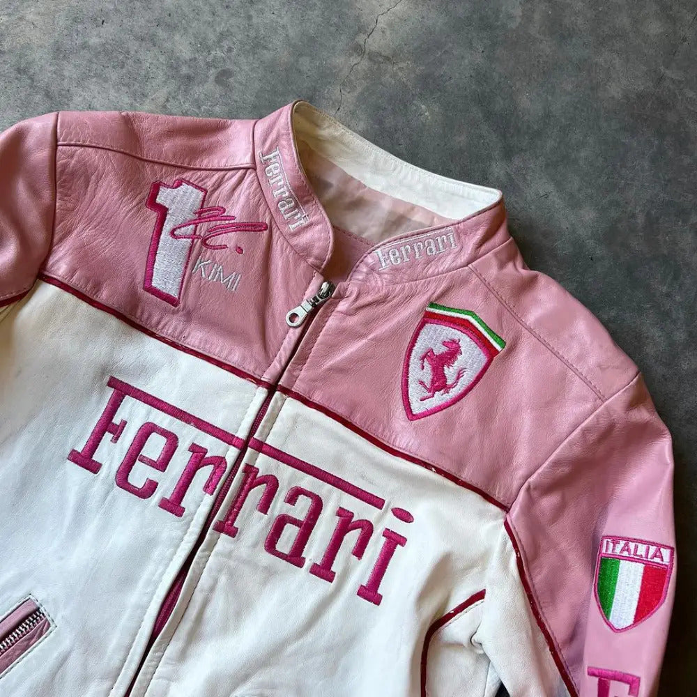 Ferrari Pink & White Jacket