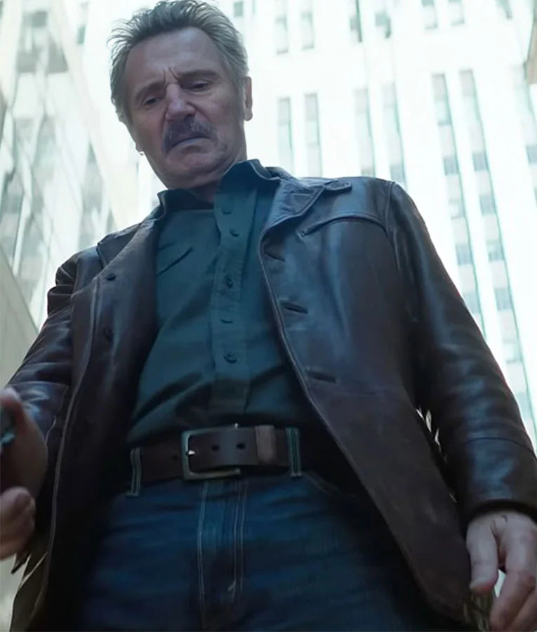 Absolution 2024 Liam Neeson Leather Jacket