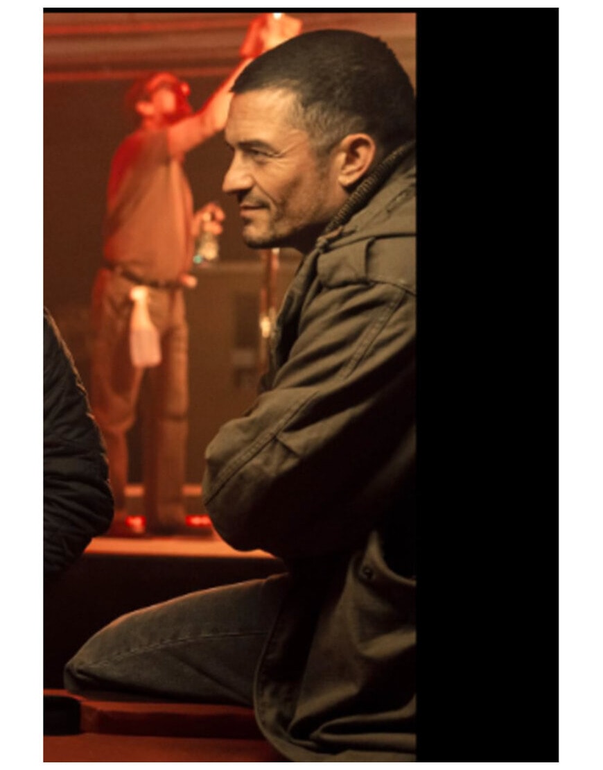 Deep Cover 2025 Orlando Bloom Hooded Coat
