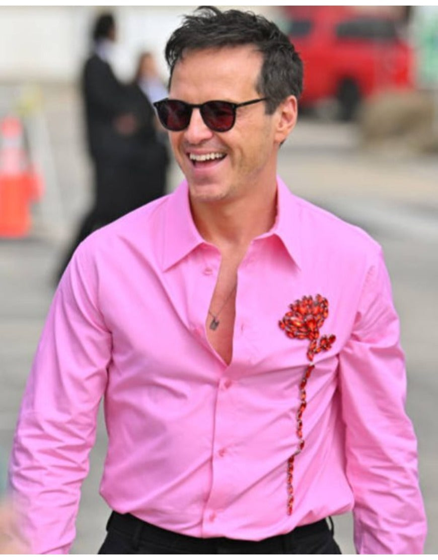Andrew Scott 2025 Film Independent Spirit Awards Pink Floral Shirt