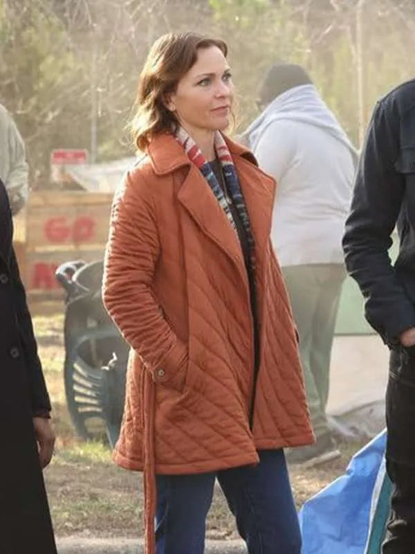 Kelli Williams Found S01 Brown Quilted Coat