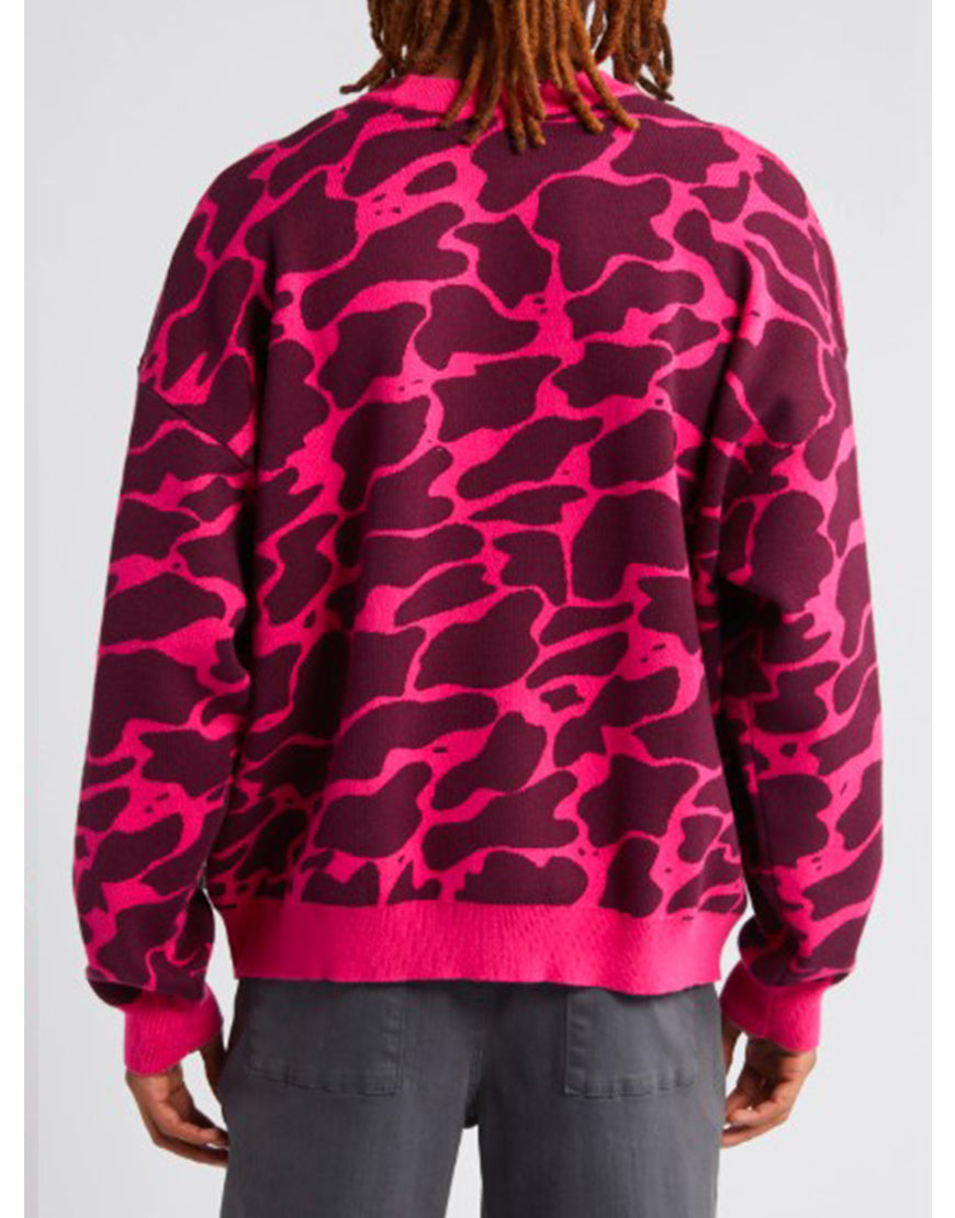 Found S02 Arlen Escarpeta Pink Leopard Sweater