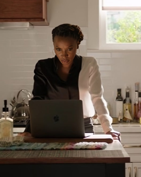 Found S02 Shanola Hampton White & Black Shirt