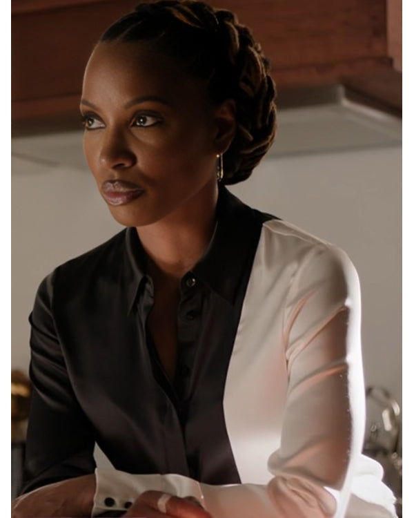 Found S02 Shanola Hampton White & Black Shirt