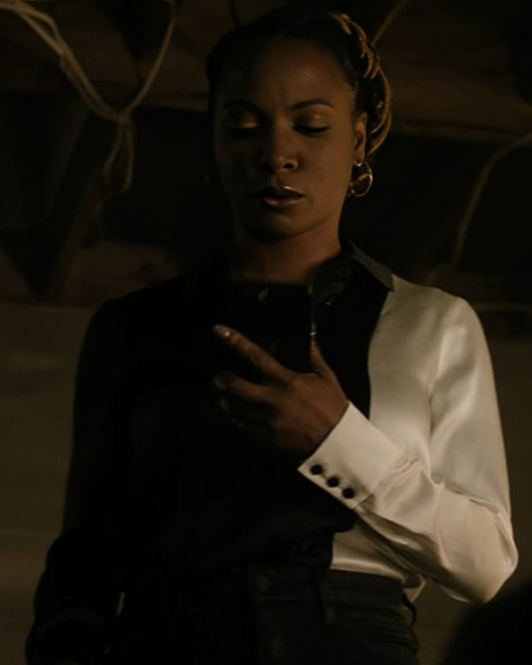 Found S02 Shanola Hampton White & Black Shirt