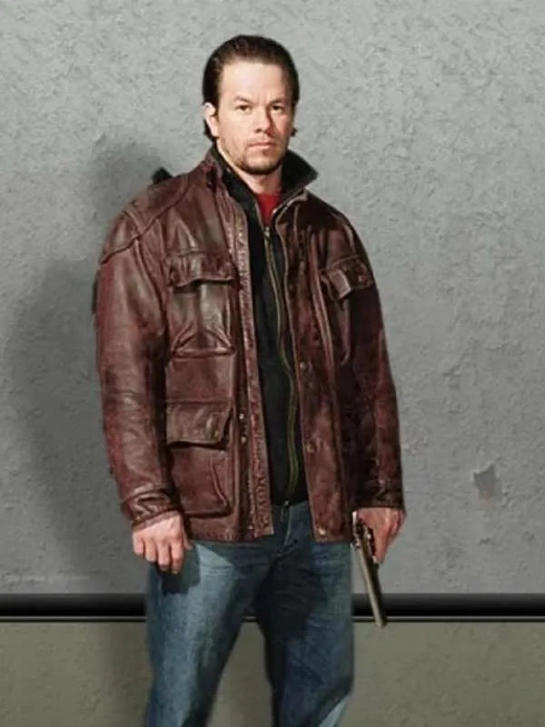 Mark Wahlberg Four Brothers Leather Jacket