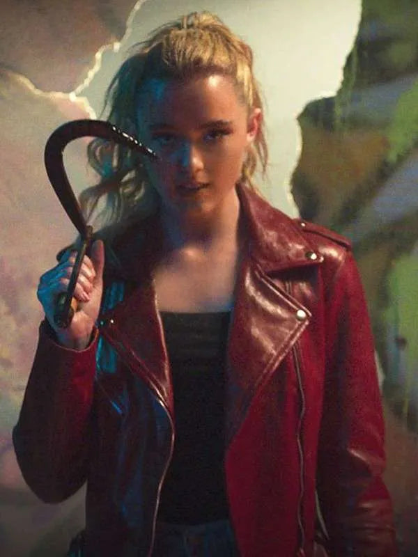 Freaky Millie Red Leather Jacket