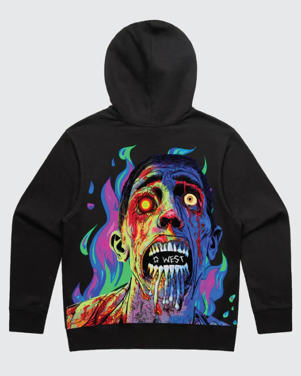 G West Flaming Zombie Hoodie