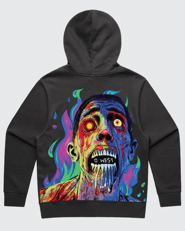 G West Flaming Zombie Hoodie