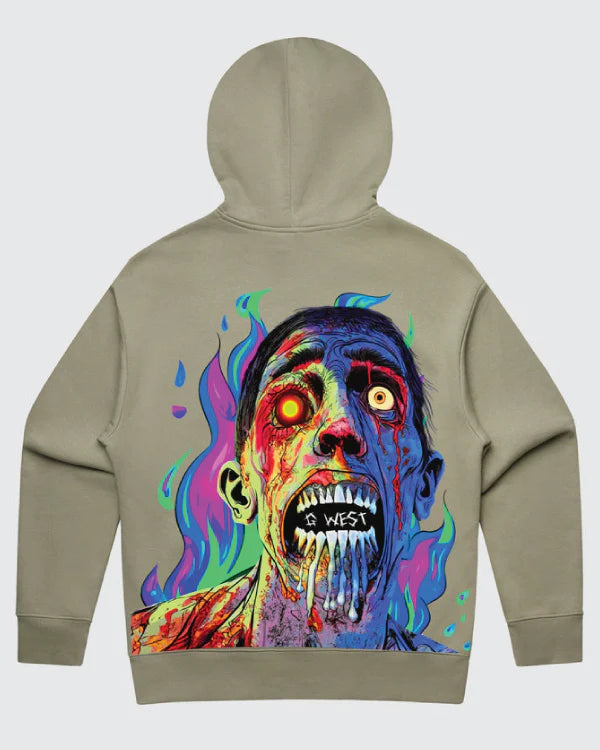 G West Flaming Zombie Hoodie