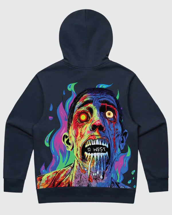 G West Flaming Zombie Hoodie