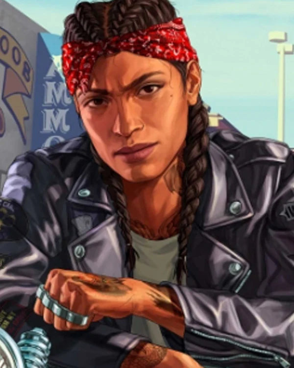 GTA-VI Female Protagonist Black Biker Jacket