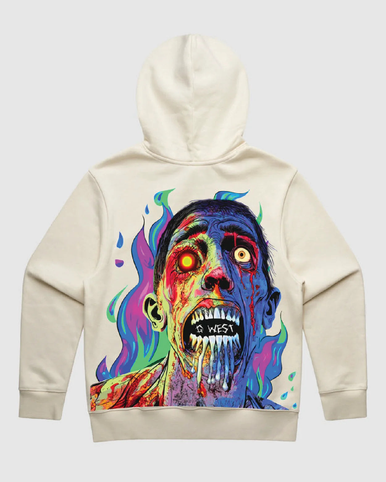 G West Flaming Zombie Hoodie